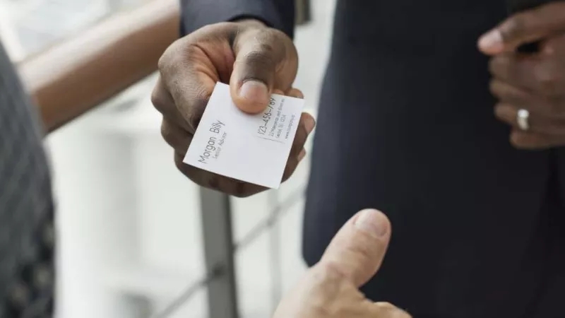 Important information that should be included in the business card