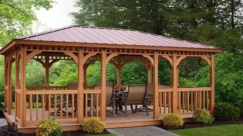 Wooden pavilion