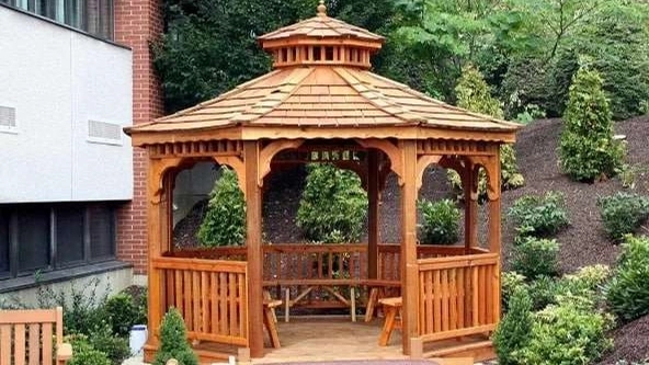 Wooden pavilions
