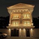 Stonework services for the modern Roman facade of Kamal stonework in Qeshm