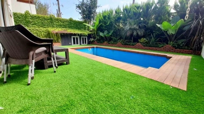 Prefabricated swimming pool equipment
