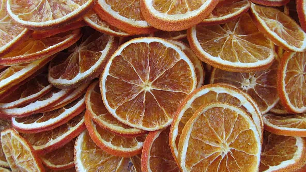 Properties of dried oranges