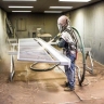 Authoritative sandblasting on campus