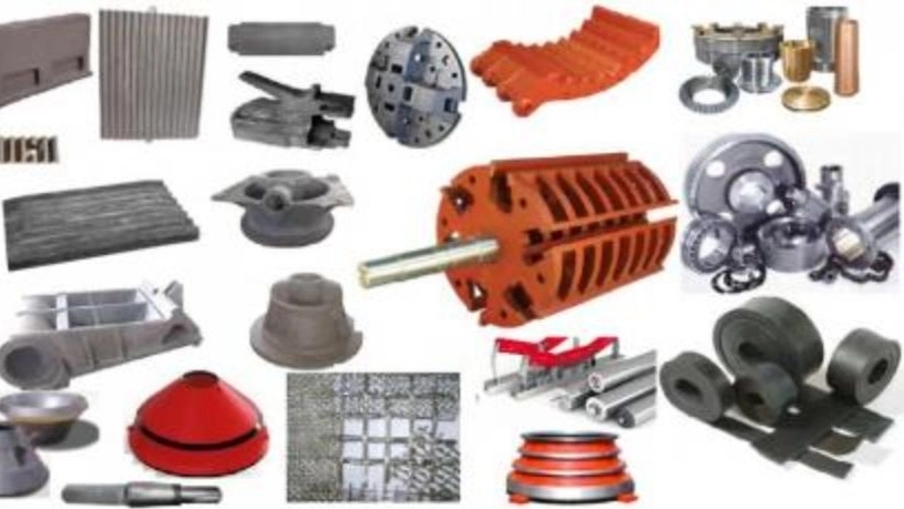 Spare parts for all types of stone crushers for sand granulation facilities