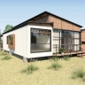 Construction of various types of shanties and prefabricated houses of Asia Heydari shantytown in Zanjan