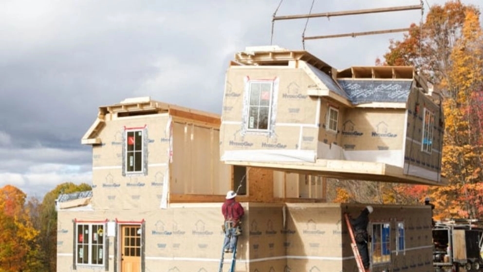 Construction stages of the condo