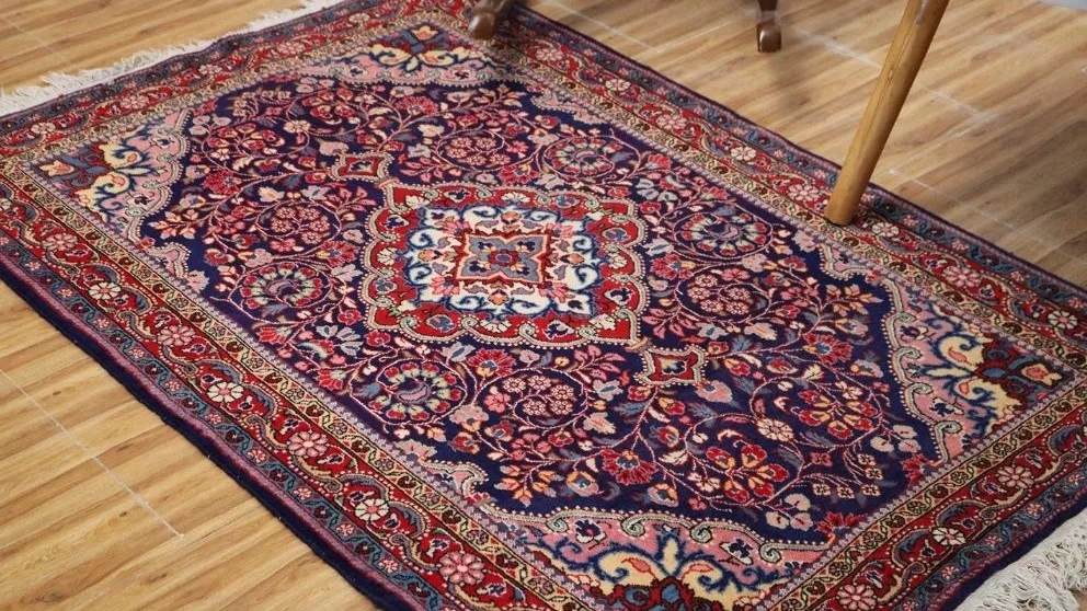 Messiah's hand-woven carpet in Tehran