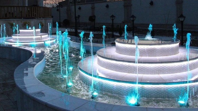 Home water fountain, decoration decoration in a different style