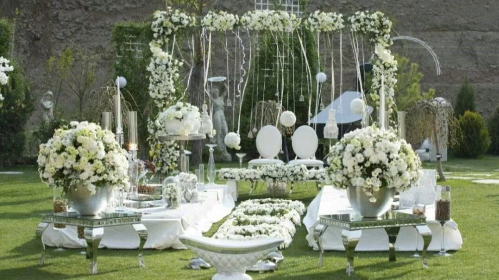 Iranian wedding table setting
