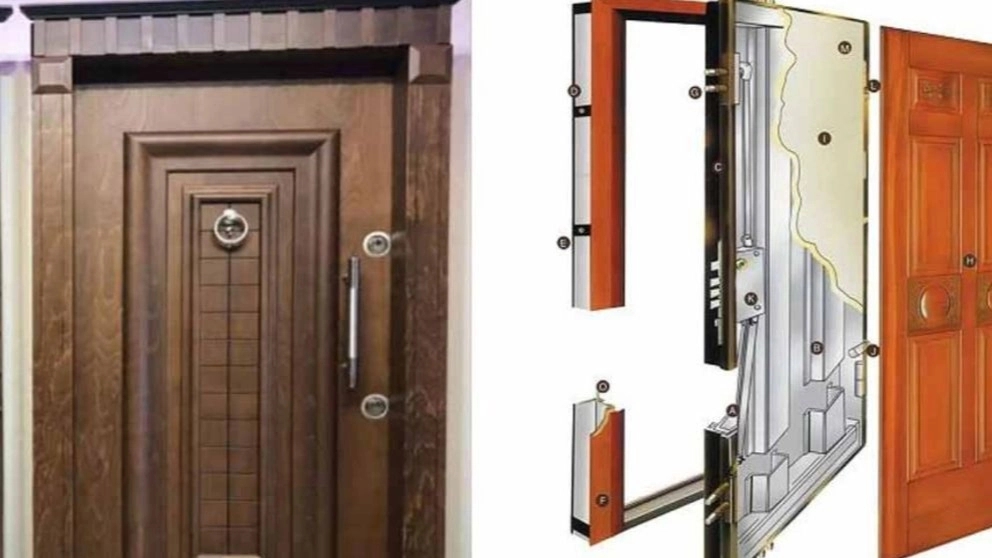 Anti-theft door components