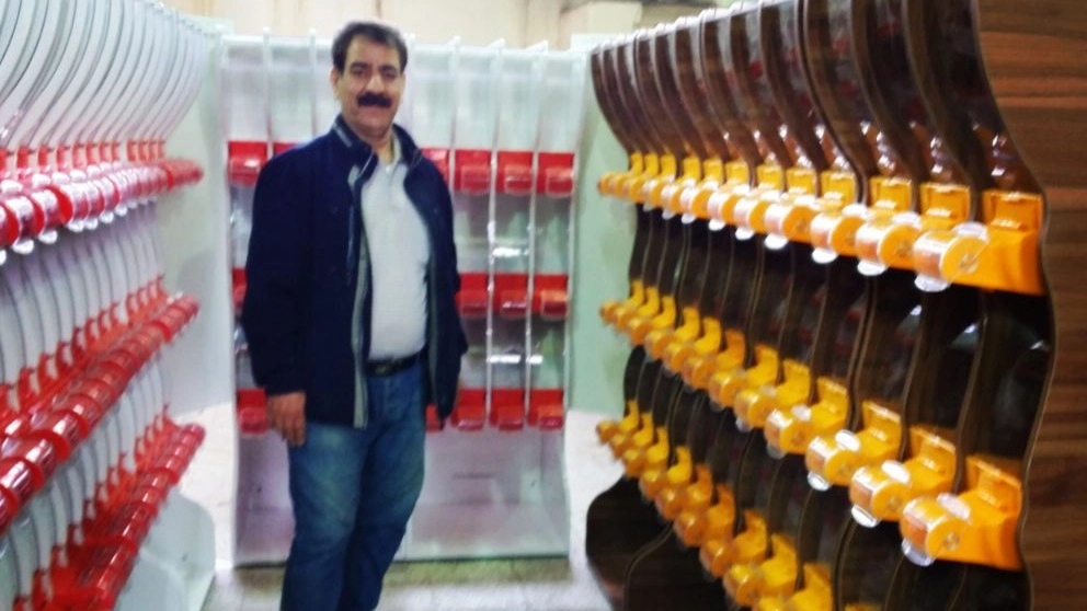 Elina stand, construction of stand for beans, nuts, PVC and CNC services in Isfahan