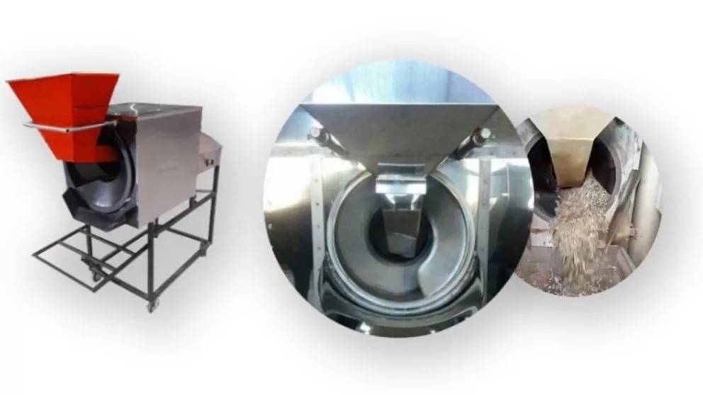 Roasting and salting machine for nuts and seeds