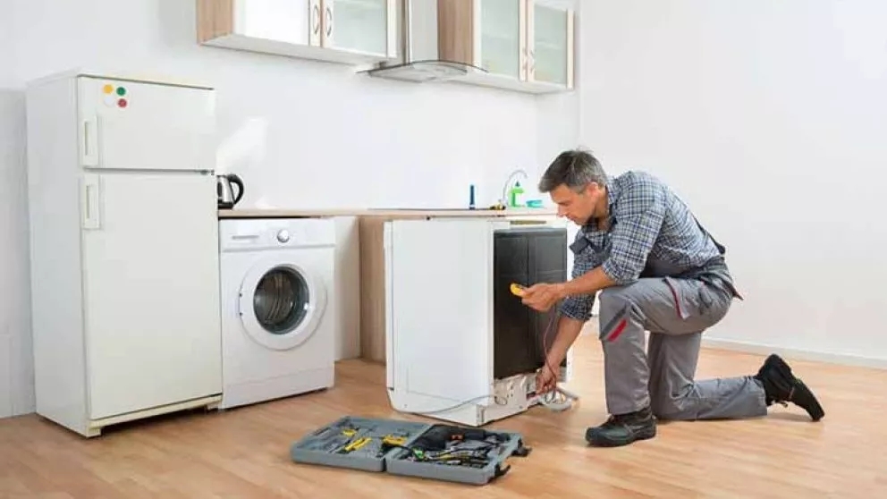 How important is the use of original parts in the repair of household appliances?