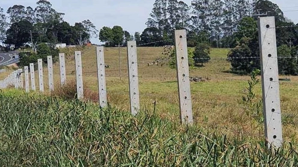 What is a concrete fence base?