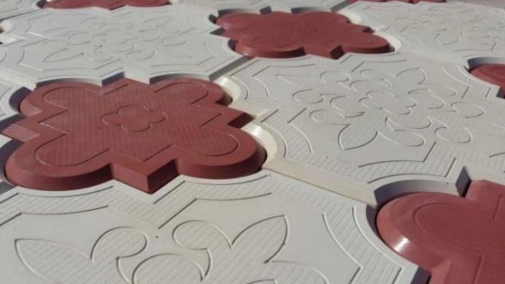 What is concrete mosaic?
