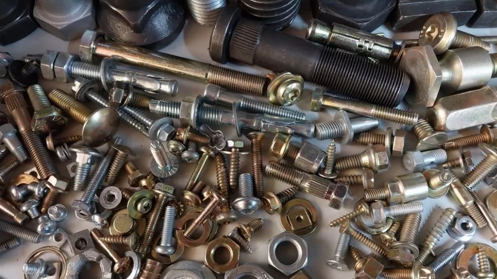 Types of bolts and nuts