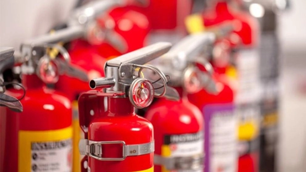 The use of different types of fire extinguishers