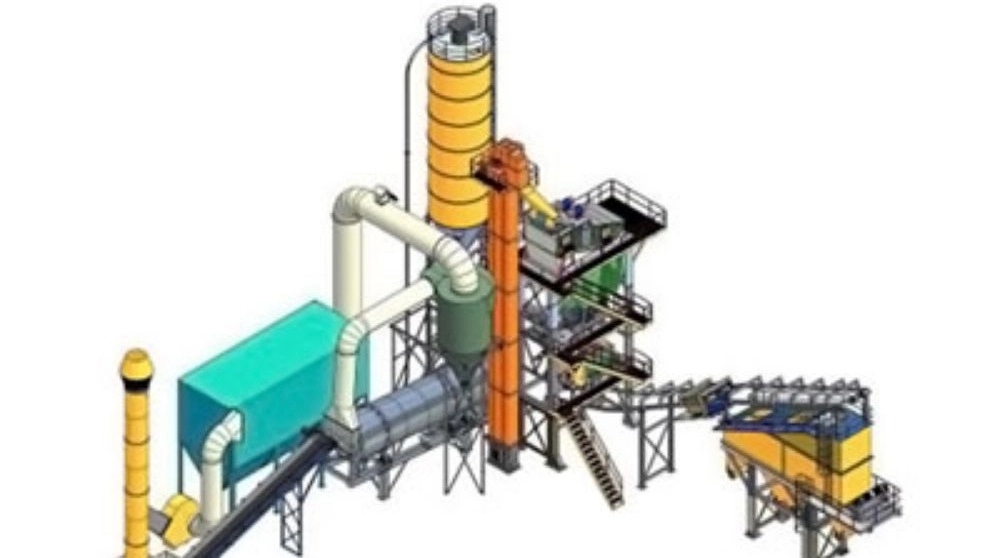 Hot asphalt plant