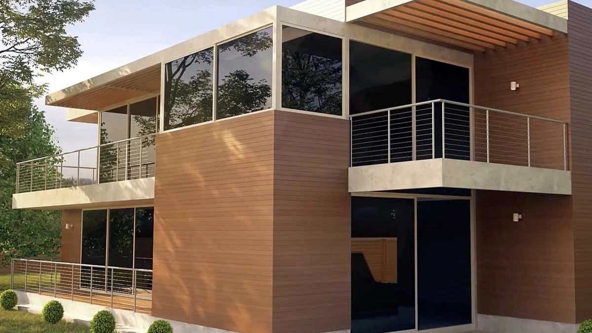 Production of Iranian Wood facade wood in Shiraz