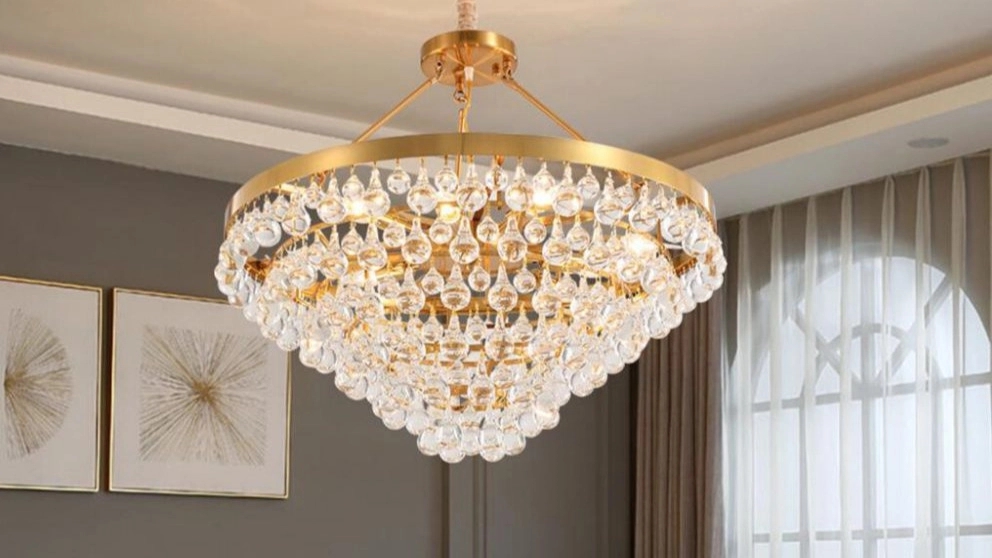 Types of ceiling chandeliers