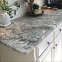 Production of cabinet tops and unique ceramic countertops by Naini Ceramics in Tabriz