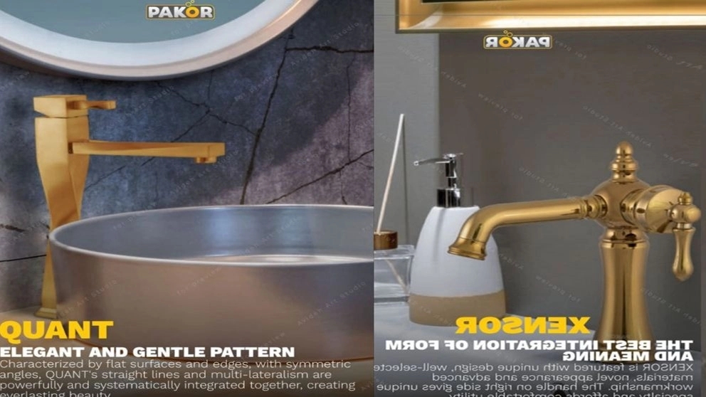 All types of faucets