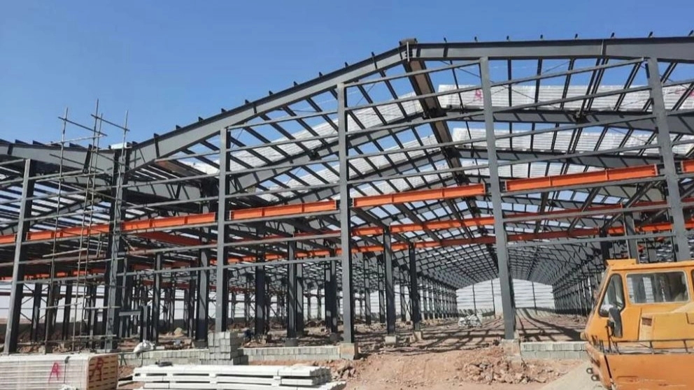 Construction of sheds and metal frameworks for Sule Sharif construction in Karaj