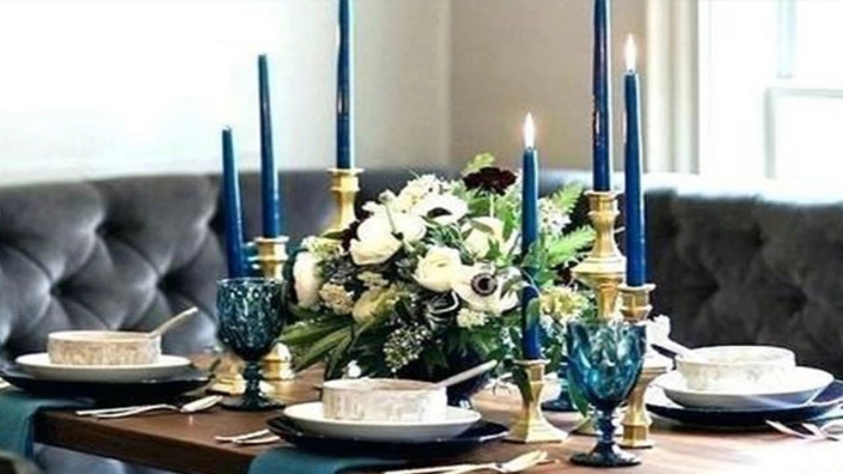 The effect of candles in interior decoration