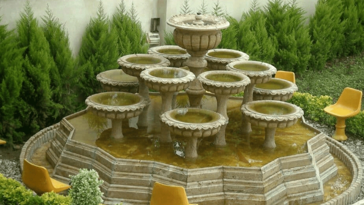 The benefits and application of a stone fountain in the open air