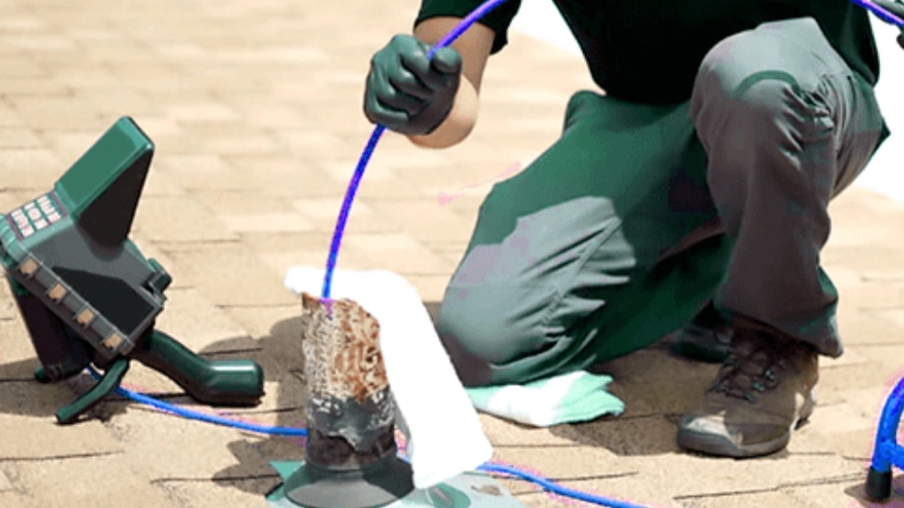 Why should not acid be used to unclog the pipe?