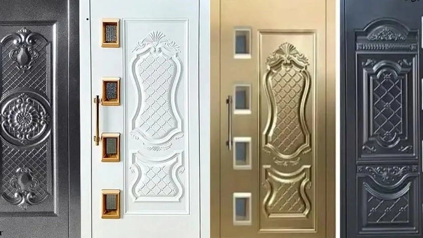 Production of hinged doors and elevator cabins