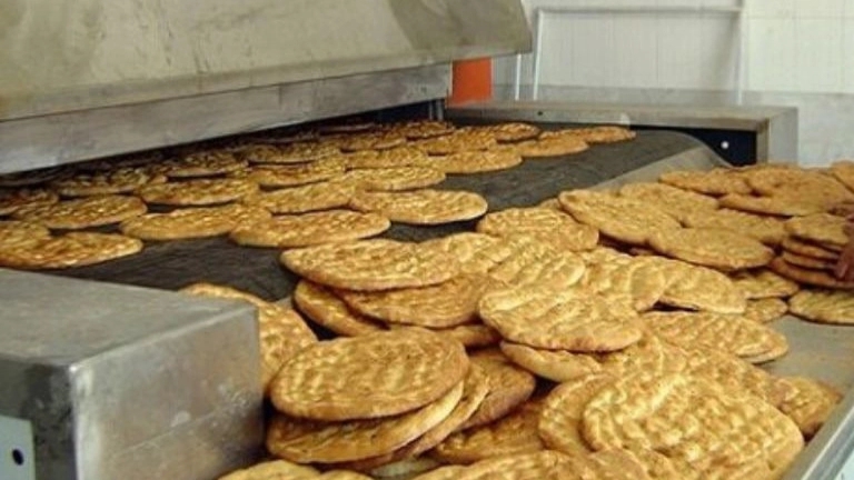 Rotary bread baking machine
