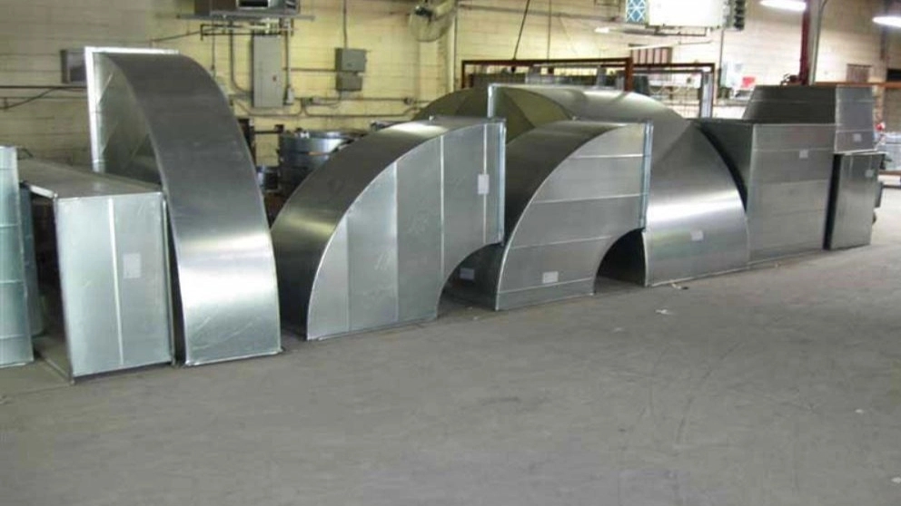 Galvanized ventilation channel