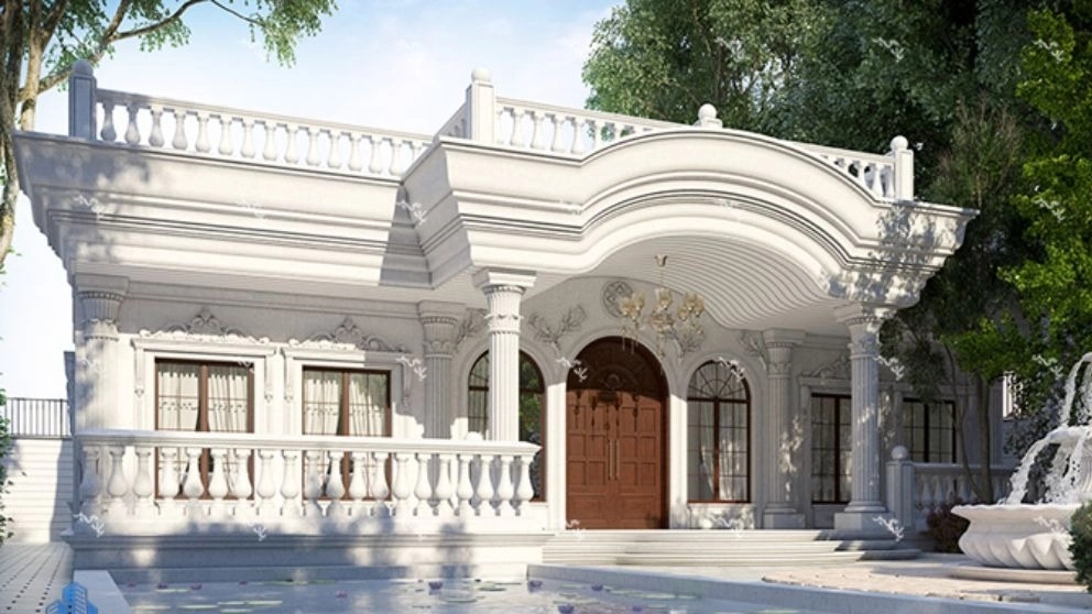 Cementing contractor for the classic modern façade of Sadaf building in Tehran
