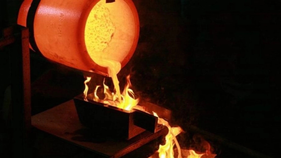 How is metal melting done?