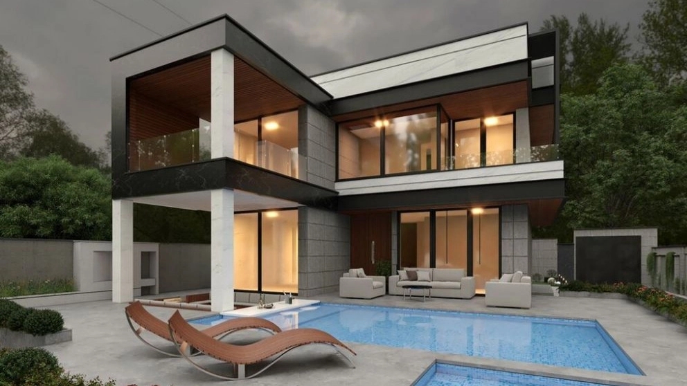 Design and construction of a villa by Parsa Gostar Construction Company in Alborz