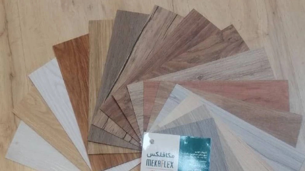 Types of laminate parquet and cornice in Kaaj store in Tehran