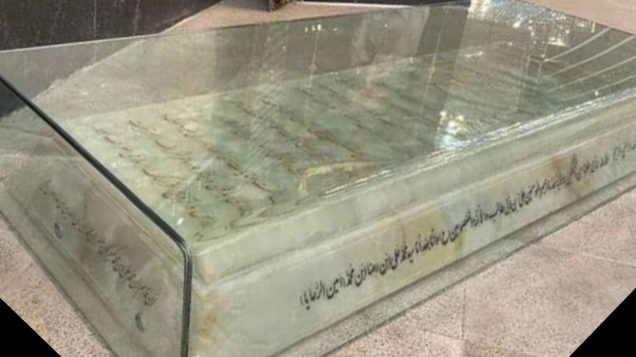 Glass tombstone