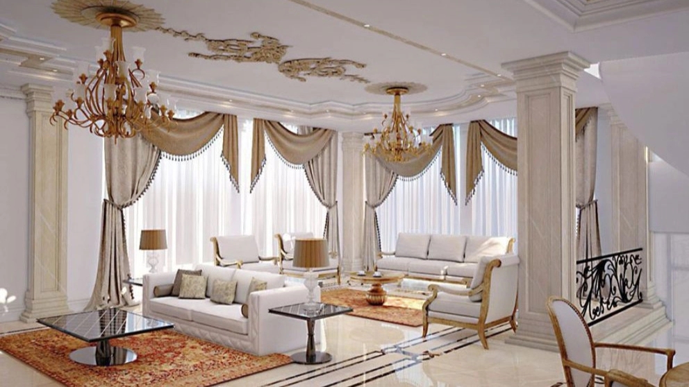Interior decoration and wallpaper installation of RTCO steel fence in Banab, East Azerbaijan