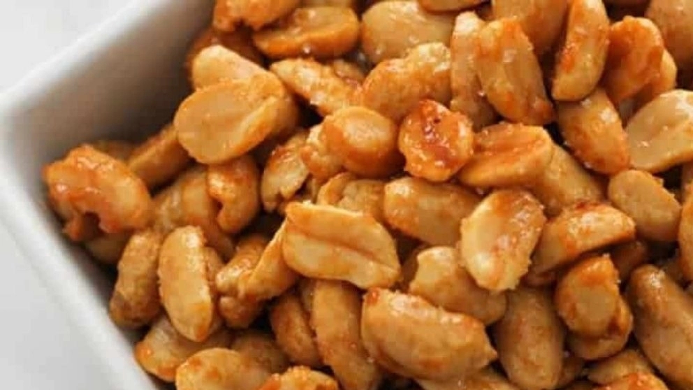 Roasting peanuts