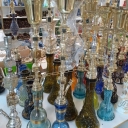 Ali Akbar Bojari's sales and production of hookah glass and crystals in Varamin