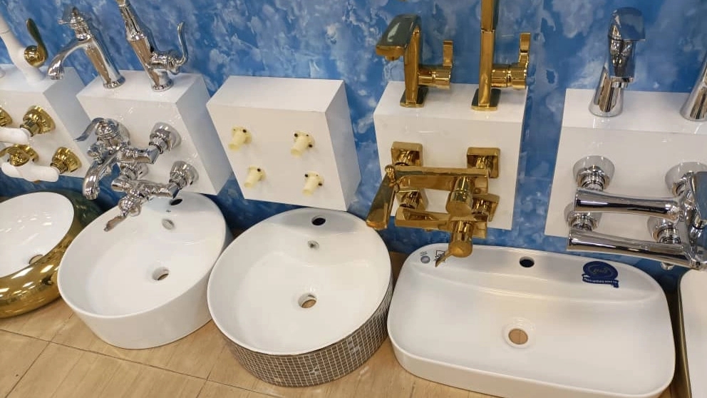 Sale and distribution of sanitary ware in Ghiashi building in Onek, Tehran