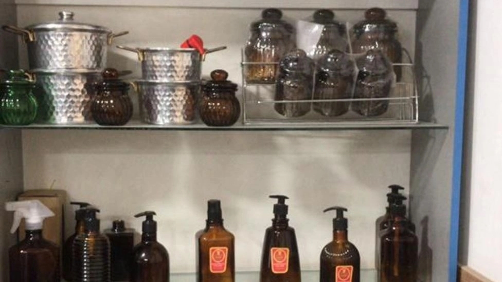 Stock of plastic kitchen appliances