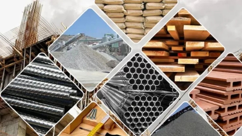The most widely used building materials