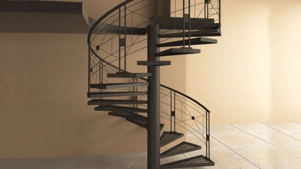 Metal stairs