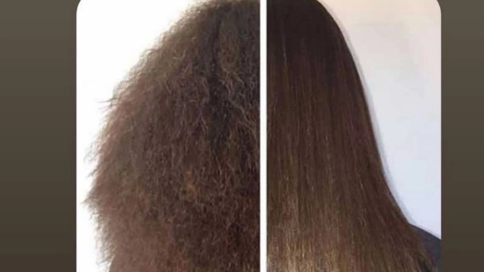 Keratin straightening and revitalizing Faiyaz's hair in Rasht Gilan