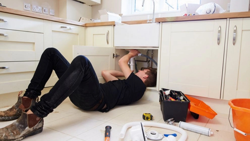 What is the cause of a burst water pipe?