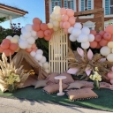 Radmard's birthday balloon arrangement and design in Brazjan Bushehr