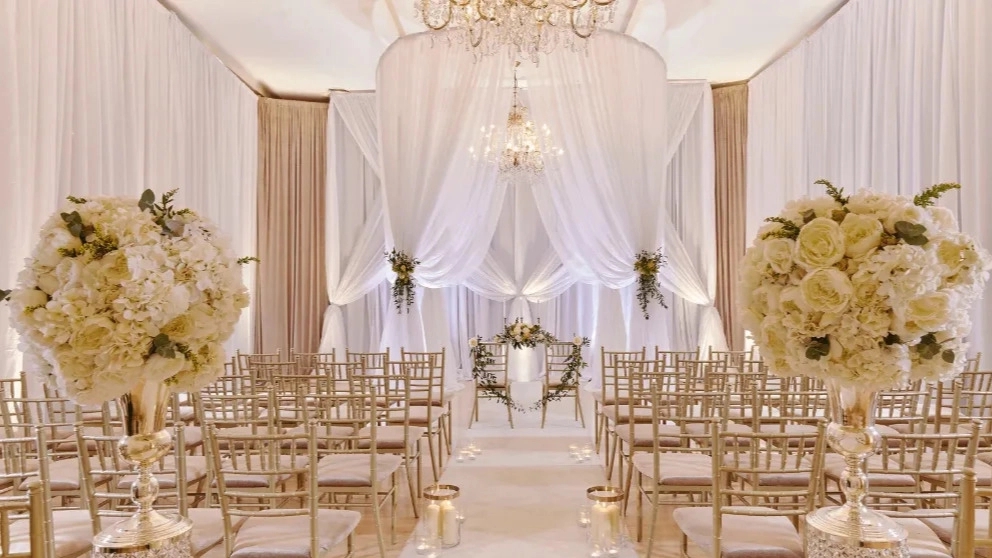 Why is wedding ceremony in garden hall important?
