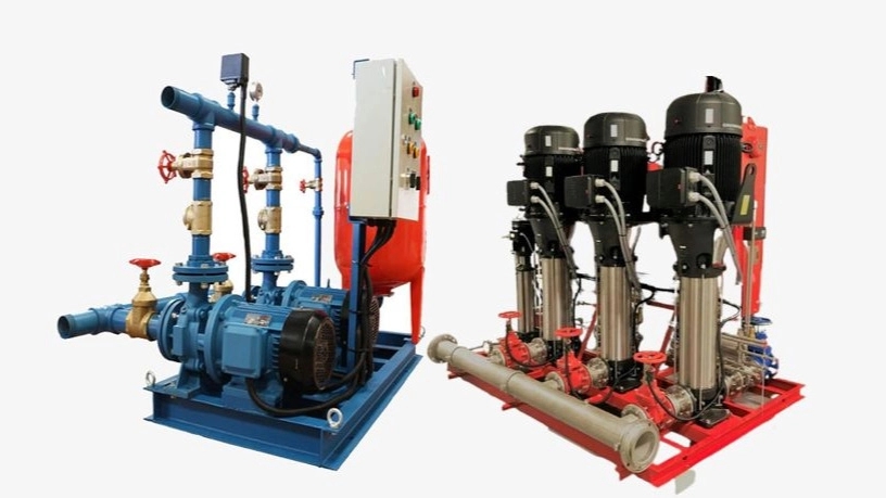 Booster water supply pump and Arouji fire department in Tehran